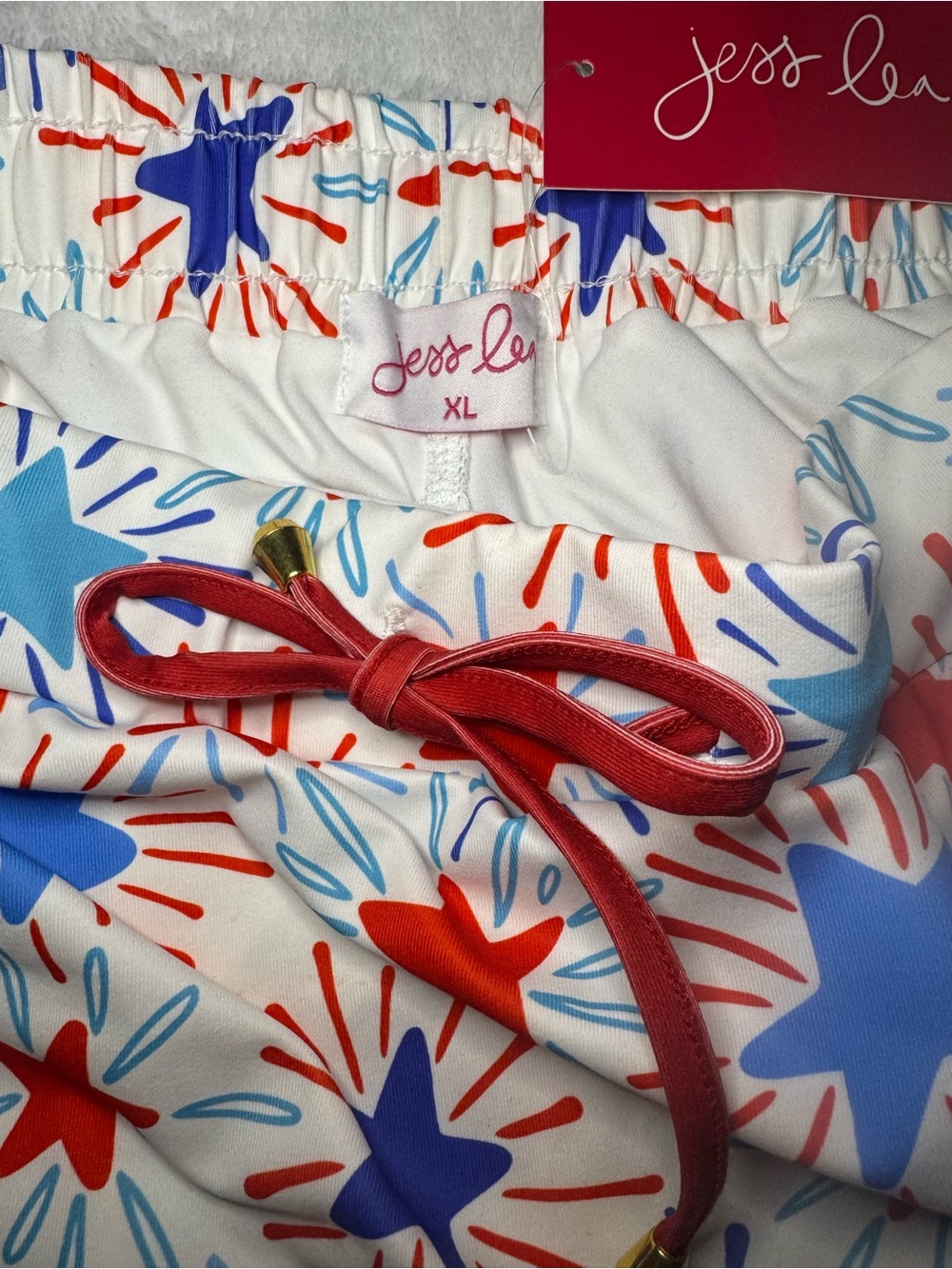 Jess Lea Red & Blue Star Print Skort with Pockets Size XL - Picture 5 of 8